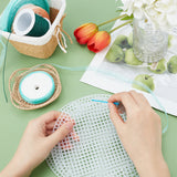 Resin Mesh Canvas Bag Sheets, for DIY Crafting Knit Handbag Accessories, White, 17.3x0.1cm, 3pcs/set