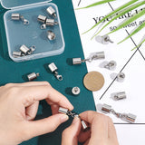 DIY Jewelry Making Finding Kit, Including 201 Stainless Steel Cord Ends with Jump Rings, 304 Stainless Steel Lobster Claw Clasps with End Caps, Stainless Steel Color, 17~25mm, 20Pcs/set