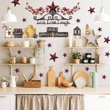 PVC Wall Stickers, Wall Decoration, Star Pattern, 1180x390mm
