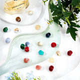100Pcs 10 Colors Acrylic Beads, Imitation Gemstone Style, Nuggets, Mixed Color, 15.5x12x12mm, Hole: 1.8mm