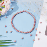 2 Strands Natural Rhodonite Beads Strands, Grade A, Round, 6mm, Hole: 1mm, about 60pcs/strand, 16 inch(40.64cm)