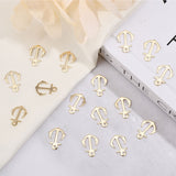 30Pcs Brass Pendants, Long-Lasting Plated, Cadmium Free & Lead Free, Anchor, Real 24K Gold Plated, 16x11.5x0.7mm, Hole: 1.8mm