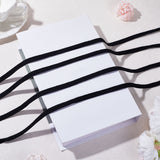 30 Yards Polycotton Ribbons, for Bag Strap Making, Flat, Black, 10mm