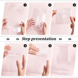 PVC Storage Boxes, Candy Gift Package Supplies, Rectangle, Clear, 10x10x25cm