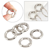 32Pcs Zinc Alloy Spring Gate Rings, O Rings, Platinum, 20x3.5mm, Inner Diameter: 13mm