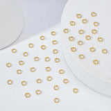 Brass Split Rings, Double Loops Jump Rings, Golden, 6mm, Hole: 1mm, about 5mm inner diameter, 300pcs/box