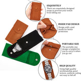 Velvet Watch Bag Package, with Snap Button, Sienna, 13x6.7x0.8cm