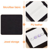 Square Velvet with Fibre Cloth Loose Diamond Jewelry Display Case, for Diamond Displays Holder, White, 6.3x6.3x2.7cm