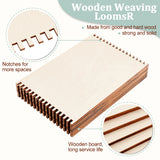 Wood Knitting Tools, Wooden Loom Boards, Rectangle, PapayaWhip, 220x150x2.5mm