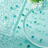 100Pcs 5 Colors Transparent Glass Charms, Glitter Gold Powder, Teardrop, Green, 9x6x5mm, Hole: 1mm, 20pcs/color