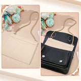 2Pcs 2 Styles Wool Felt Bag Organizer Inserts, with Alloy D-Rings, for Envolope Bag Accessories, Rectangle, Wheat, 9~17.8x17~21x0.2cm, Hole: 9x13~14mm, 1pc/style