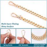 Bag Strap Chains, with Aluminum Curb Link Chains and Alloy Swivel Clasps, Mixed Color, 158~160cm