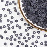 Handmade Polymer Clay Beads, Disc/Flat Round, Heishi Beads, Black, 6x1mm, Hole: 2mm, about 3040~3200pcs/box