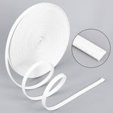 10m PU Leather Bag Handles, for Bag Replacement Accessories, White, 0.7~0.8x0.25cm