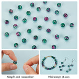 Natural Ruby in Zoisite Beads Strands, Dyed, Round, 8mm, Hole: 1mm, about 100pcs/box