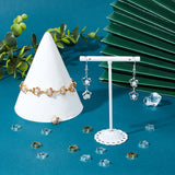 40Pcs 2 Colors Rack Plating Brass Bead Frames, Long-Lasting Plated, Star, Golden & Silver, 9.5x2.5mm, Hole: 1mm, 20pcs/color