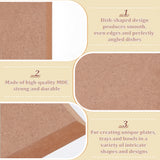 MDF Wood Boards, Ceramic Clay Drying Board, Ceramic Making Tools, Square, Tan, 24.9x24.9x1.5cm