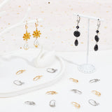 48Pcs 2 Style 304 Stainless Steel Leverback Earring Findings, with Loops, Golden & Stainless Steel Color, 19~19.5x10~10.5x5~10mm, Hole: 1.6~2mm, 24Pcs/style