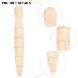 5Pcs Wooden Plant Dibber, Punch Seeder, Farm Garden Supplies Tool, Tan, 150x20mm