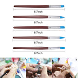 23pcs/set Ceramic Pottery Clay Model Home Craft Art, Clay Art Tool, Ball Styluses Pottery Ceramics Tool, Plastic Clay Craft Tool, Art Pen, Mixed Color, 130x8mm