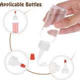 45 Sets 3 Style PE Plastic Bottle Replacement Caps, for Squeeze Bottle, White, 10~49.5x8.5~31.5mm, 15sets/style
