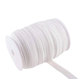 Flat Elastic Rubber Cord/Band, Webbing Garment Sewing Accessories, White, 15mm, about 75m/roll