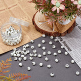 Electroplate Glass Beads, Round with Constellations Pattern, Gunmetal Plated, 10mm, Hole: 1.2mm, 120pcs/box