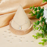 21Pcs 3 Size 925 Sterling Silver Crimp Beads Covers, Flat Round, Silver, 3~5.5x2.5~4mm, Hole: 1~1.8mm, 7Pcs/style