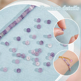 2 Strands Natural Lepidolite/Purple Mica Stone Beads Strands, Flat Round/Disc, Heishi Beads, 4~4.5x2~2.5mm, Hole: 1mm, about 150~152pcs/strand, 14.96 inch(38cm)