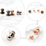 8Bag 4 Colors Alloy Cabinet Door Knobs, Kitchen Drawer Pulls Cabinet Handles, with Iron Screws, for Dresser Drawers, Mixed Color, 10x10mm, Hole: 2.6mm, 5pcs/bag, 1bag/colors