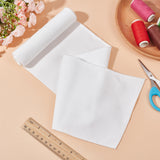 Polyester Strechy Kintted Rib Fabric, for Clothing Accessories, White, 100x15x0.15~0.2cm