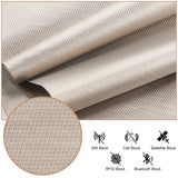 EMF Protection Fabric, Faraday Fabric, Rhombus Pattern, EMI, RF & RFID Shielding Nickel Copper Fabric, Antique White, 100x145x0.1cm