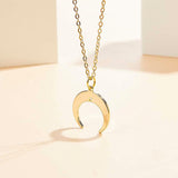 Brass Pendants, Double Horn/Crescent Moon Pendant, Real 18K Gold Plated, 19x18x1mm, Hole: 1mm, 30pcs/box
