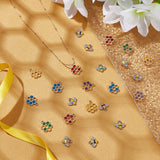 100Pcs 10 Style Alloy Enamel Charms, with Rhinestone, Bee/Honeycomb, Mixed Color, 12.5~19x14.5~15x1.5~2.5mm, Hole: 2mm, 10pcs/style