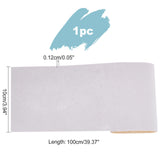 Self Adhesive Flocked Fabric Roll, for Jewelry Drawer Craft Fabric, Light Grey, 100x10x0.12cm