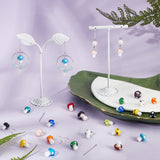 DIY Mushroom Earring Making Kit, Including Lampwork Beads, Brass Earring Hooks & Head Pins, Mixed Color, 90Pcs/box