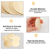 Brass Sheet, Brass Disc, Flat Round, Light Gold, 60x0.5mm, 5pcs/bag