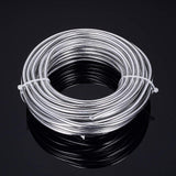Round Aluminum Wire, Silver, 4 Gauge, 5mm, 500g/bundle