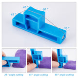 Angle Cutting Clay Tool, with Wire Bevel Cutter, for Ceramics Sculpting Trimming Tool, Dodger Blue, 7x2.8x1.5cm