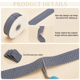 9M Polycotton(Polyester Cotton) Herringbone Ribbon, for Garment Accessories, Midnight Blue, 1 inch(25mm), about 9.84 Yards(9m)/Roll