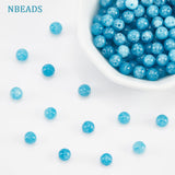 Natural Blue Quartz Beads Strands, Imitation Amazonite, Round, Dyed, 6mm, Hole: 1mm, about 61~66pcs/strand, 14.76~15.16 inch(37.5~38.5cm), 2 strands/box