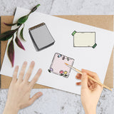 Custom PVC Plastic Clear Stamps, for DIY Scrapbooking, Photo Album Decorative, Cards Making, Stamp Sheets, Film Frame, Memo, 160x110x3mm