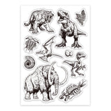 Dinosaur Summer Theme Clear Stamps