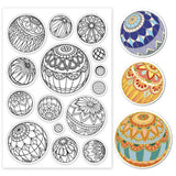 Round Summer Theme Clear Stamps