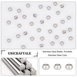 304 Stainless Steel Beads, Rondelle, Stainless Steel Color, 5x3mm, Hole: 3mm, 200pcs/box