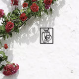 Iron Wall Signs, Metal Art Wall Decoration, for Living Room, Home, Office, Garden, Kitchen, Hotel, Balcony, Human Pattern, 300x250x1mm