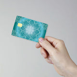 Rectangle PVC Plastic Waterproof Card Stickers, Self-adhesion Card Skin for Bank Card Decor, Flower, 186.3x137.3mm