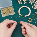 Brass Spacer Beads, Flat Round, Real 18K Gold Plated, 4x1.5mm, Hole: 1.5mm, 240pcs/box