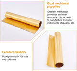 Copper Rolls, for Mechanical Cutting, Precision Machining, Mould Making, Gold, 20x0.003cm