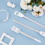 4Pcs 4 Styles PP Plastic Baby Head Circumference Measuring Tape, Infant Body Physical Health Size Gauge, White, 32~77.5x1.3~3x0.02cm, 1pc/style
